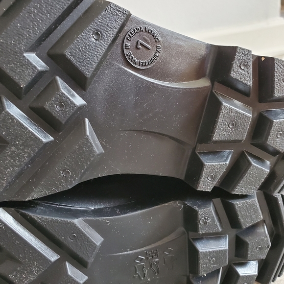 Men's Black Steel Toe Work/Rain Boot - US 7 - Picture 6 of 7